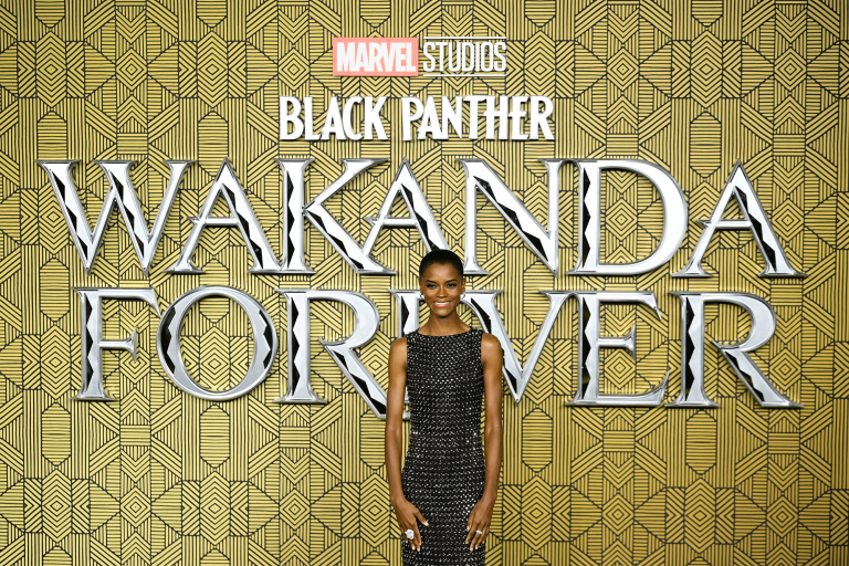 La actriz Letitia Wright protagoniza la secuela de la película Black Panther. Foto: Reuters