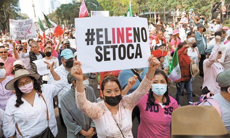 March in Mexico against president