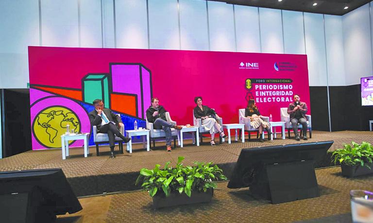 Primer día de actividades del Foro Internacional Periodismo e Integridad Electoral, organizado por el INE