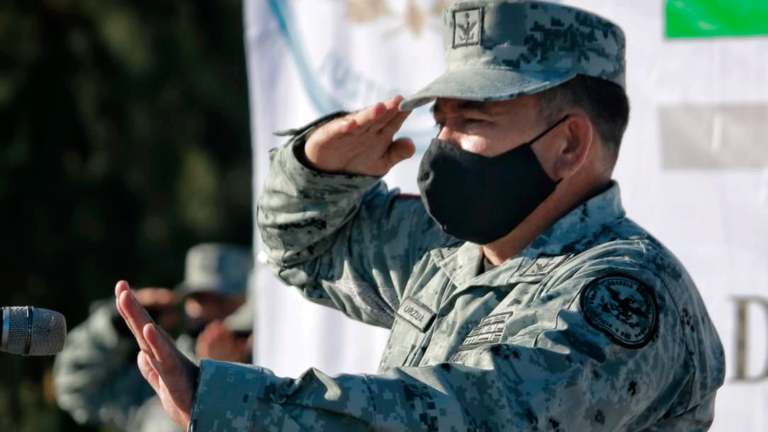 La titular de la Secretaría de Seguridad y Protección Ciudadana, Rosa Icela Rodríguez Velázquez, advirtió que "no habrá impunidad" por la muerte del general José Silvestre Urzúa Padilla, coordinador de la Guardia Nacional en Zacatecas. Foto EE: Cortesía Twitter @Mesaseg_Zac