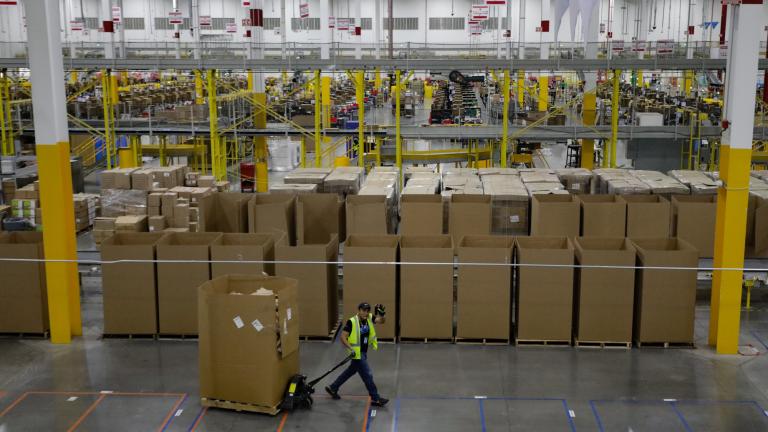 Amazon MEX6 tiene 45,000 metros cuadrados de extensión. Se encuentra en Tepotzotlán, Estado de México, muy cerca de los otros cuatro centros de distribución de Amazon en la zona de Cuatitlán-Tepotzotlán. Foto: Eric Lugo