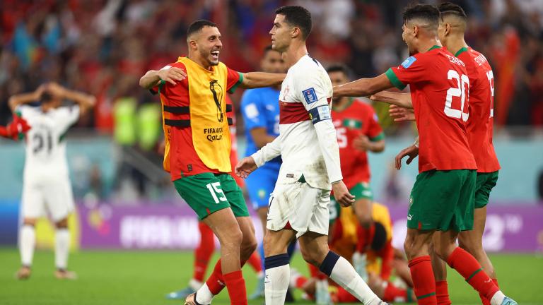 Marruecos 1-0 Portugal. Foto: Reuters