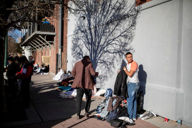 Migrantes en El Paso, Texas. Foto: Reuters