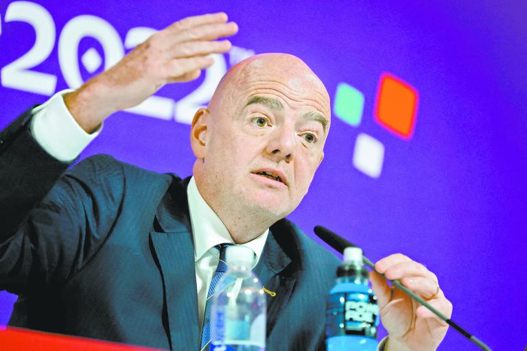 Gianni Infantino, presidente de la FIFA. Foto: Reuters