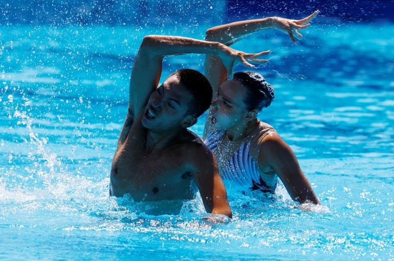 Natación artística en la FINA World Championships. Foto: Reuters