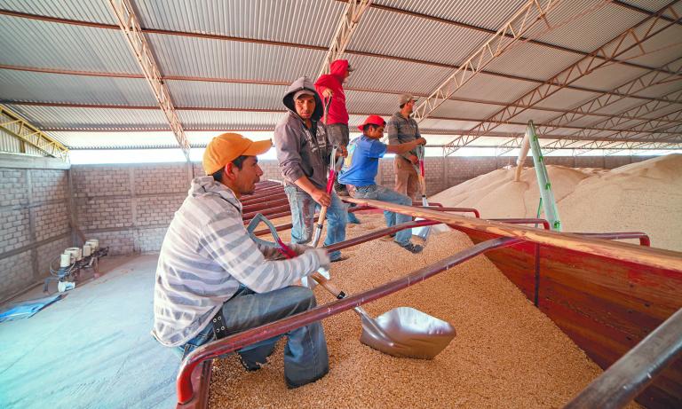 Tlaxcala,,Mexico,-,March,18,,2020:,Men,Working,To,Unload