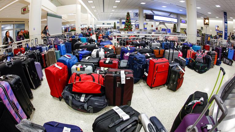 Travellers deal with weather cancellations at Chicago Midway International Airport