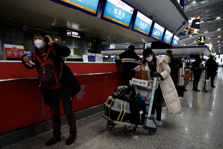 Aeropuertos en China. Foto: Reuters