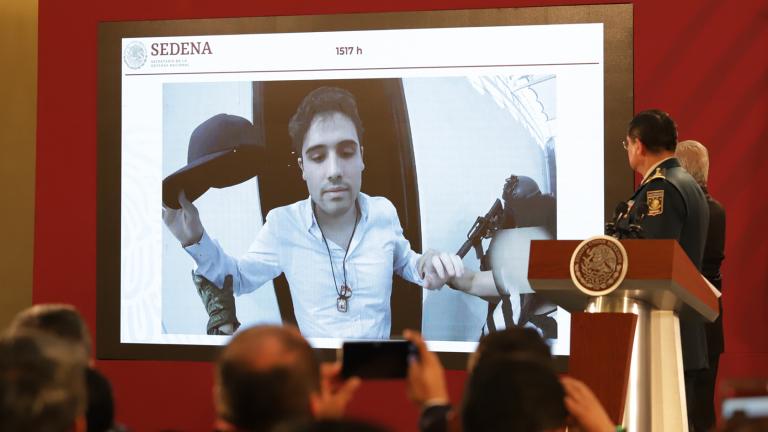 Ovidio Guzmán López, en una foto de su captura y liberación en 2019.