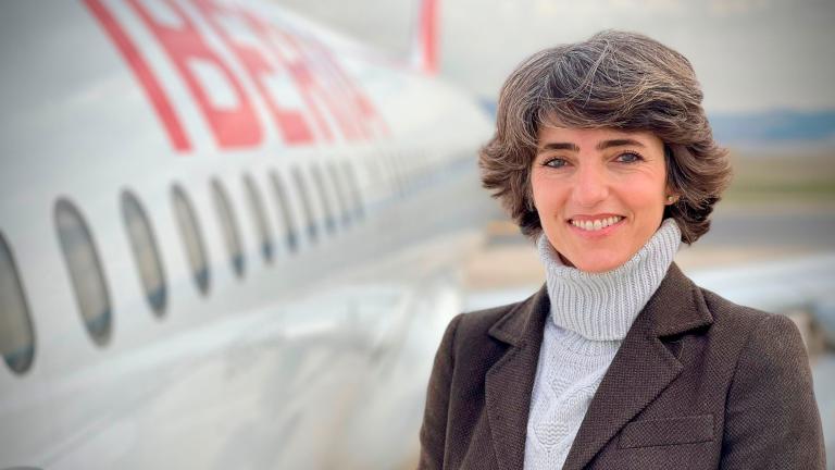 Teresa Parejo, directora de sostenibilidad de la aerolínea española, Iberia. Foto: Cortesía