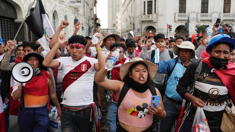 Anti-government protests in Lima