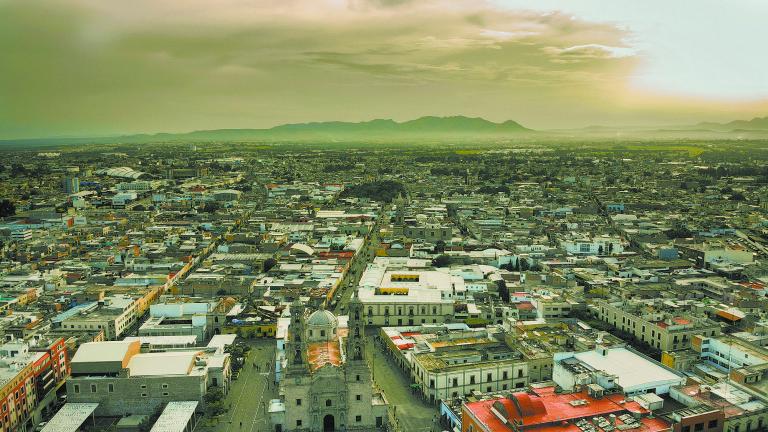 Created,By,Dji,Camera,Aereal,Aguascalientes,Sunset