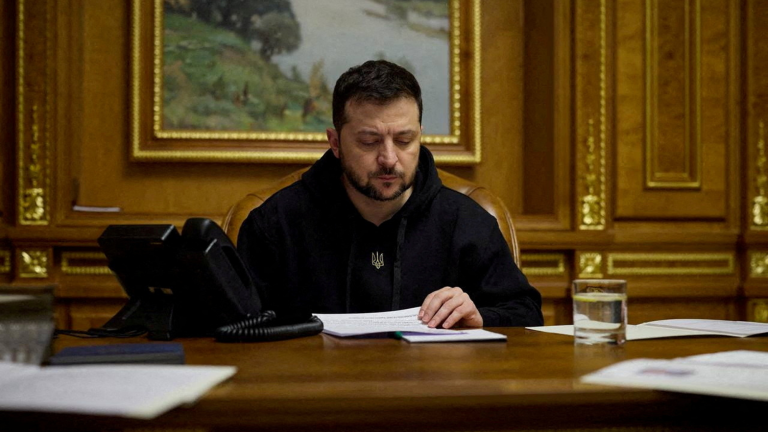 Volodimir Zelenski, presidente de Ucrania. Foto: Reuters