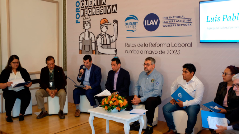 Foro: Cuenta regresiva, retos de la reforma laboral rumbo a mayo de 2023. Foto EE: Cortesía