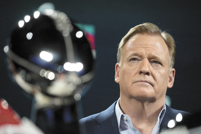 Roger Goodell, comisionado de la NFL. Foto: AFP