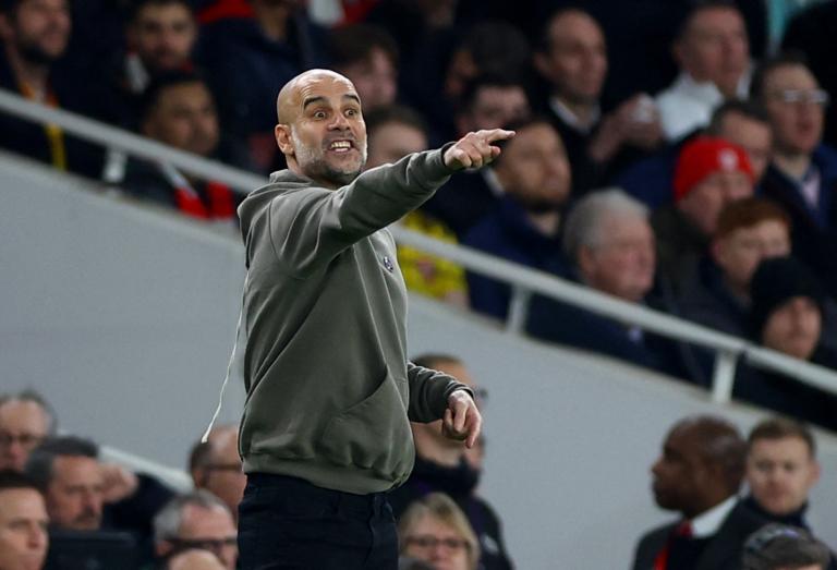 Pep Guardiola, entrenador del Manchester City. Foto: Reuters