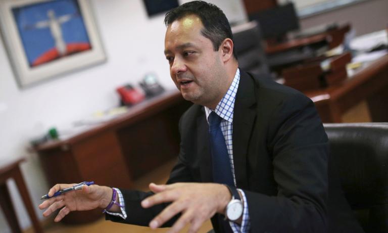 Mexico's Undersecretary of Finance and Public Credit Gabriel Yorio speaks during an interview with Reuters in Mexico City, Mexico September 11, 2019. Picture taken September 11, 2019. REUTERS/Edgard Garrido