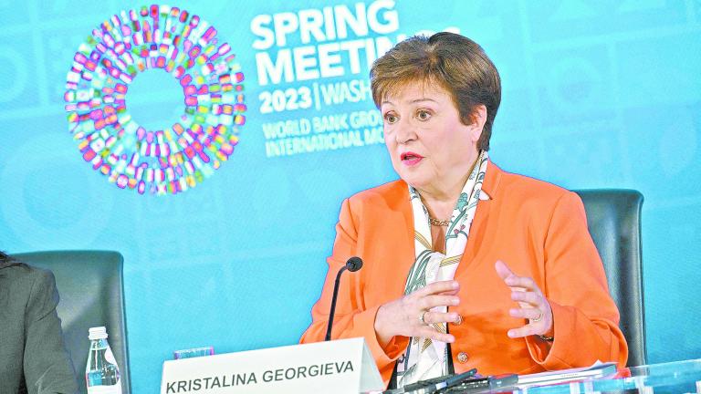 Kristalina Georgieva, directora gerente del FMI: "Una nueva mesa redonda sobre deuda soberana contribuye a acelerar los trabajos de reestructuración de la deuda"