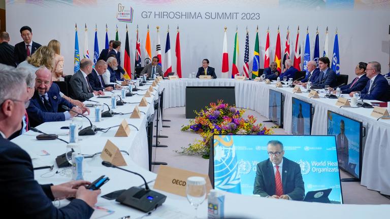 Reunión del G7 en Hiroshima. Foto: Reuters