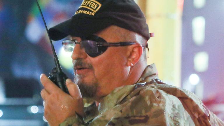 Stewart Rhodes, fundador de la milicia Oath Keepers. Foto: Reuters