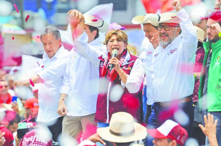 Ambas candidatas a la gubernatura del Edomex realizaron eventos en la capital de la entidad. Foto: Cuartoscuro