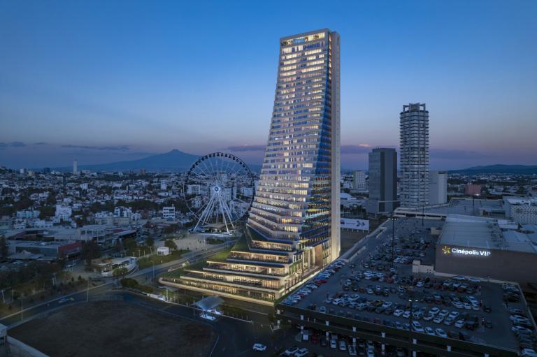 Torre Andeza es parte de los 155 desarrollos inmobiliarios vigentes en Puebla. Foto: Cortesía.