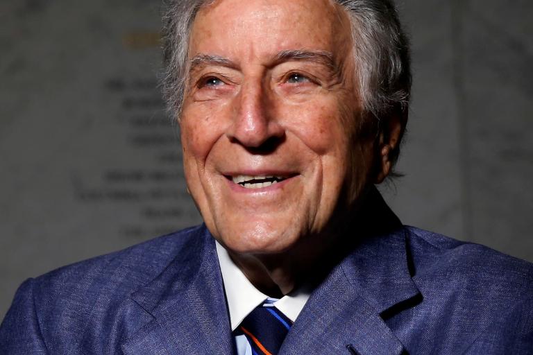 FILE PHOTO: Singer and artist Bennett poses for a portrait before an opening of his art exhibition in the Manhattan borough of New York