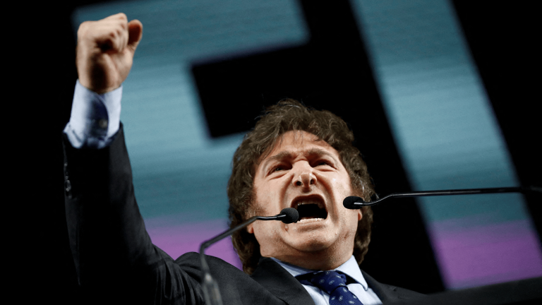 Javier Milei, candidato presidencial de Argentina. Foto: Reuters