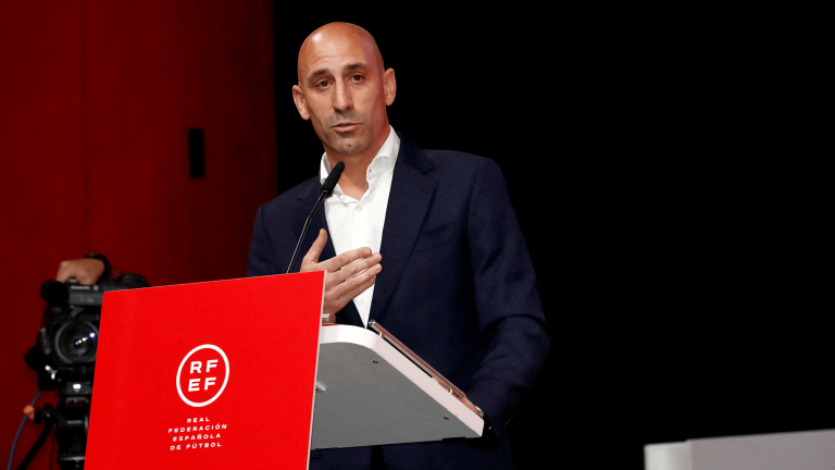 Luis Rubiales, presidente de la Federación Española de Fútbol. Foto: Reuters