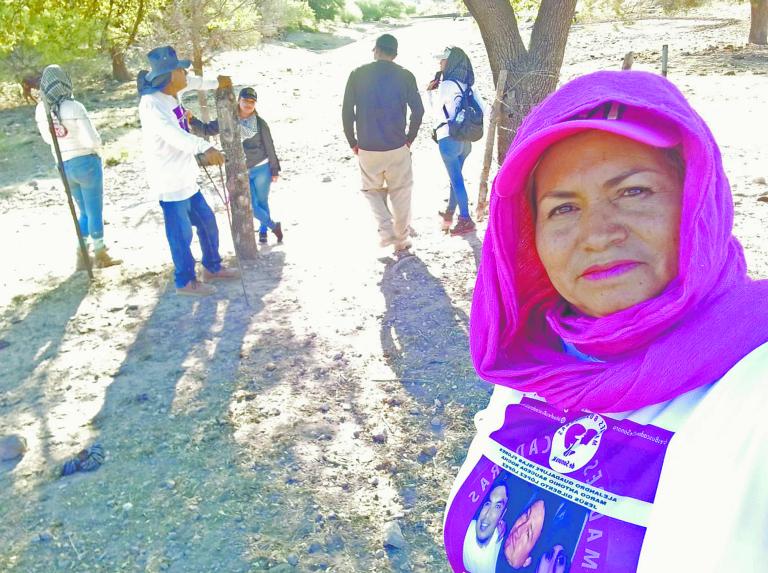 Cici Flores denunció un ataque con balas a un grupo de madres mientras realizaban labores de búsqueda en el sur de Hermosillo el fin de semana. Foto: Especial