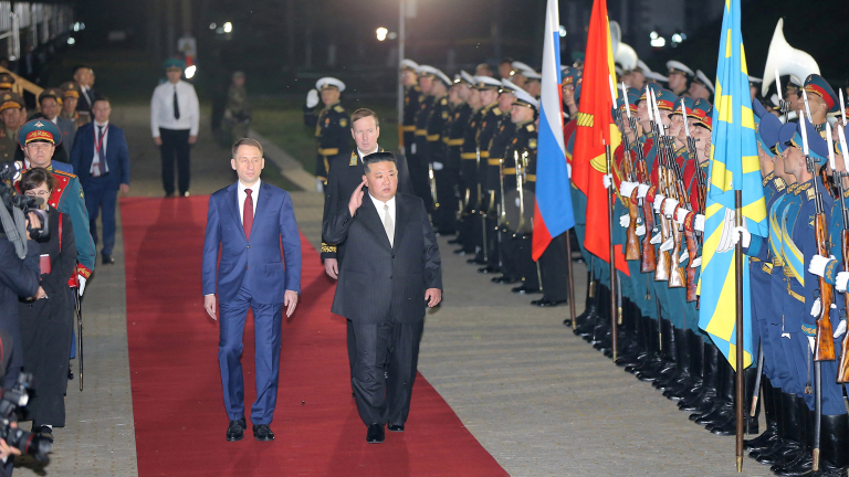 El líder norcoreano, Kim Jong Un, llegó el martes (tiempo local) a Rusia en tren privado para una reunión con el presidente Vladimir Putin. Foto: Reuters