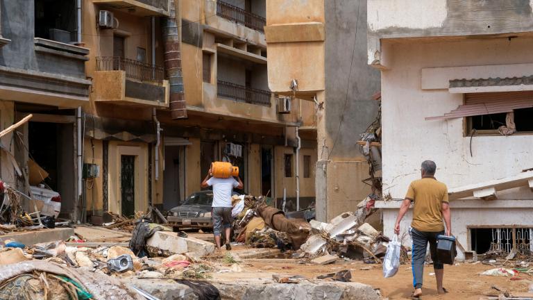 Las inundaciones catastróficas en Libia que dejaron un saldo de más de 11,300 muertos y 40,000 personas desplazadas. Foto: Reuters