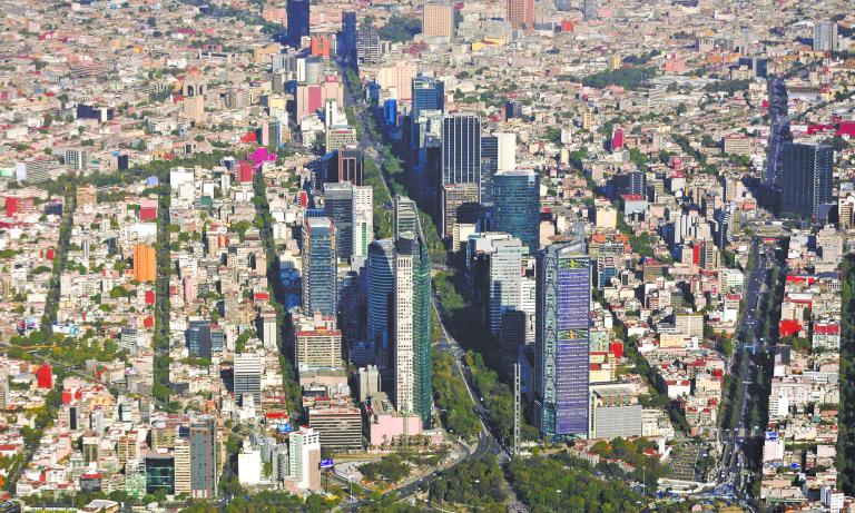 Toma panorámica de la Ciudad de México. Foto: Shutterstock