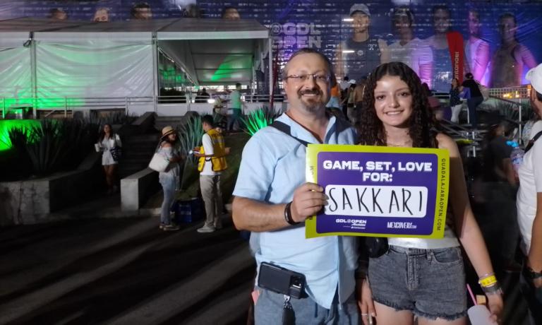 Fans de Maria Sakkari quienes presenciarán una final inédita en el WTA Tour. Foto EE: Fredi Figueroa.