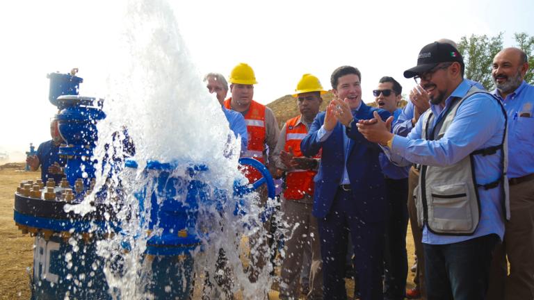 El acueducto suministrará 5,000 litros por segundo de agua a la población de la zona conurbada. Foto EE: Cortesía