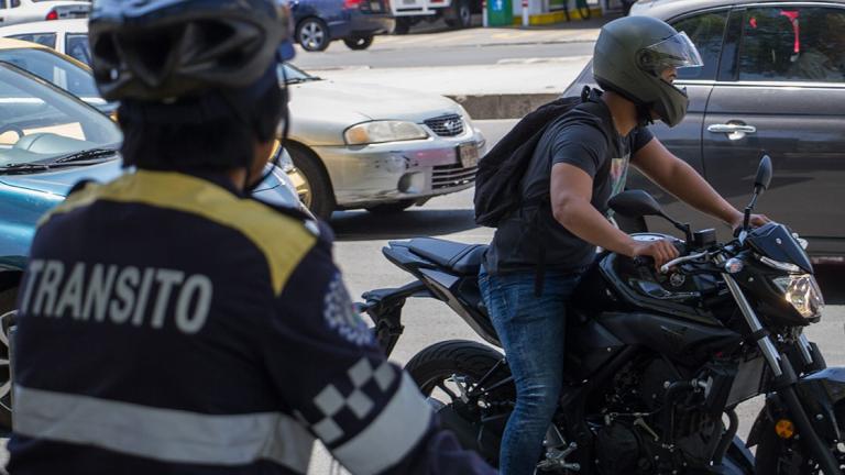 El Gobierno de la Ciudad de México busca reducir hechos de tránsito que involucren a motociclistas. Foto: Archivo.