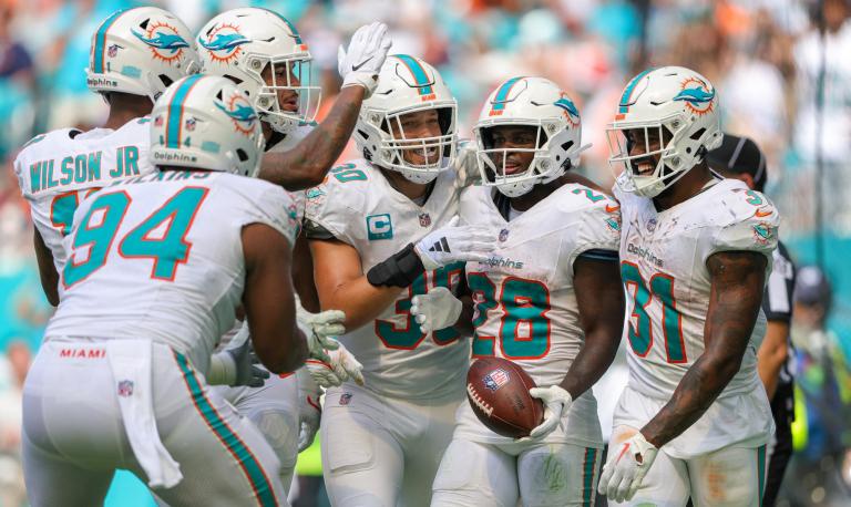 Los Miami Dolphins van enrachados con 130 puntos. Foto: Reuters