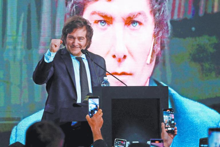 Javier Milei en imagen del pasado viernes en Buenos Aires, Argentina. Foto: Reuters