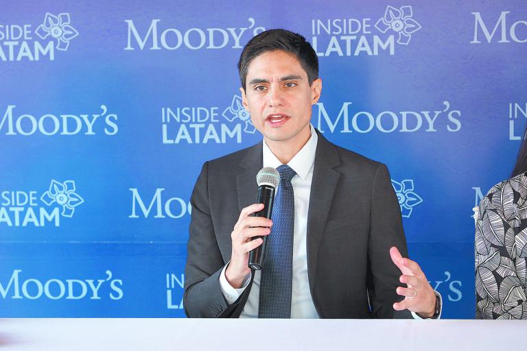 Renzo Merino, analista soberano para México en Moody’s, durante su participación en el Seminario “Inside Latam, capítulo    México”. Foto EE: Eric Lugo