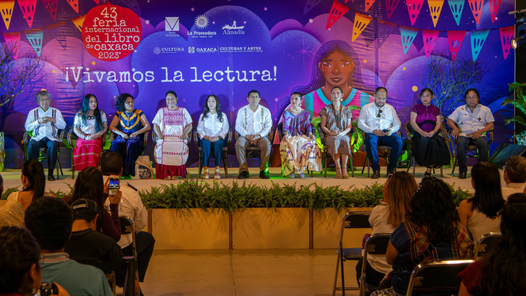 Inauguración de la Feria Internacional del Libro de Oaxaca. Foto EE: Cortesía FILO