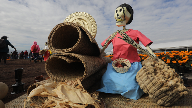 La tradición del Día de Muertos cobra vida con la cosecha de cempasúchil.  Foto EE: Eric Lugo