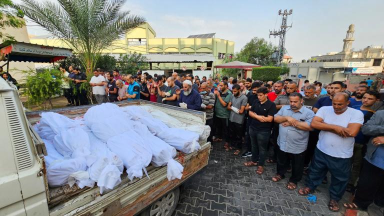 Aftermath of of Israeli strikes in the northern Gaza Strip