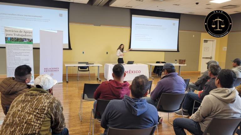 Junto con la Semana Nacional de Educación Financiera, también inició la Semana de Asesorías Legales Externas. Foto EE: Cortesía Consulmex Toronto.