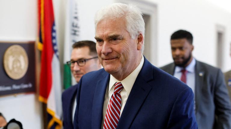 El Representante de los Estados Unidos Tom Emmer (R-MN) llega a una reunión de la conferencia republicana de la Cámara de Representantes. Foto: Reuters