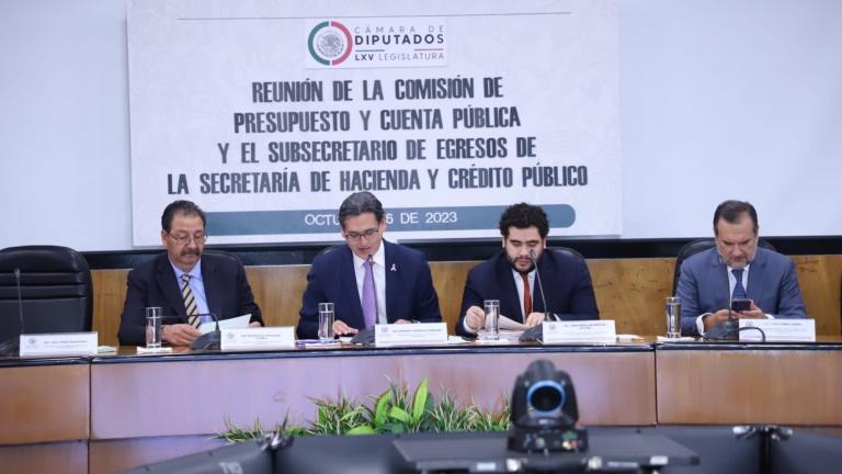 Juan Pablo de Botton, subsecretario de Egresos de la SHCP se reunió con los integrantes de la Comisión de Presupuesto y Cuenta Pública de la Cámara de Diputados. Foto EE: Cortesía SHCP.