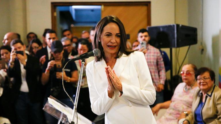 Venezuelan opposition leader Maria Corina Machado is confirmed as the opposition