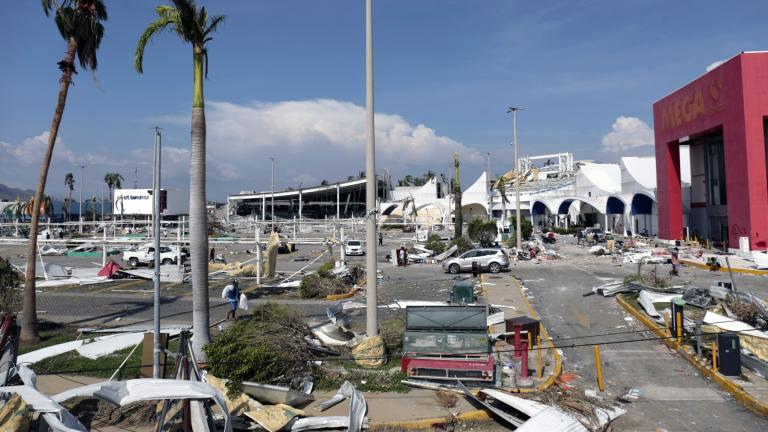 Acapulco, Guerrero, tras el paso del huracán Otis. Foto: AFP