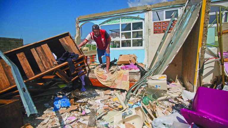 Afectaciones del huracán Otis en Acapulco. Foto: Reuters