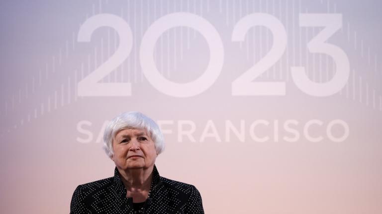 Janet Yellen, secretraria del Tesoro de EU, en el APEC Summit, en San Francisco. Foto: Reuters