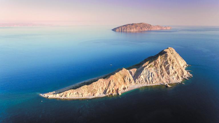 Aerial,Panoramic,Views,Of,Isla,San,Diego,,Baja,California,Sur,